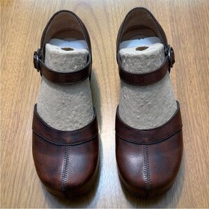 Dansko Leather Clog type Mary Janes
